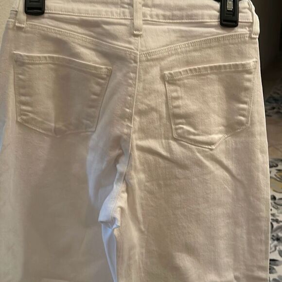 L’agence Women’s Size 25 Wide Leg Flare Jean White Denim Trendy Coastal Cowgirl - Picture 4 of 7